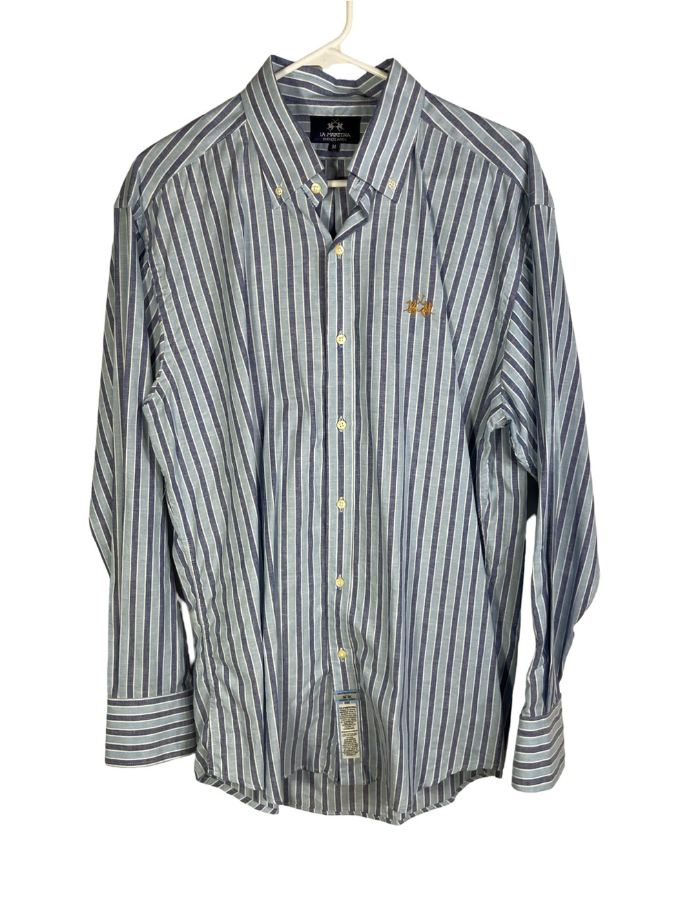 La Martina Men’s Dress Shirt Top Size M